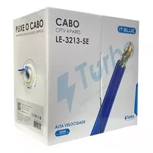 Caixa Com 305 Metros De Cabo De Rede Cat5e Ethernet Internet