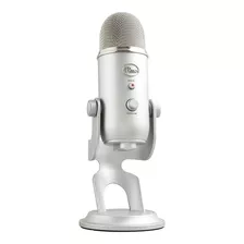 Micrófono Streaming Usb Condensador Blue Yeti Pc/mac, Silver