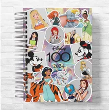 Libro Colorear 100 Años Disney Incluye Stickers Holograficos