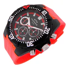 Reloj Montreal Hombre Ml1252 Aro Giratorio Agujas Luminosas