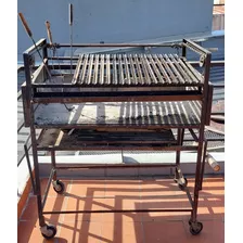 Parrilla Móvil Con Ruedas + Funda