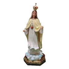 Virgen De La Merced, Artesanía De Resina 39x15x14cm