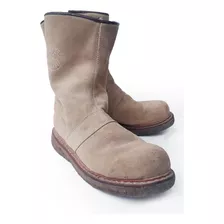 Botas El Resero Gamuzada, Con Cierre Y Goma Creppe T.42 - D