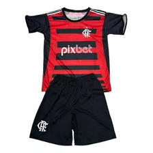 Conjunto Infantil Do Flamengo Camisa E Shorts 