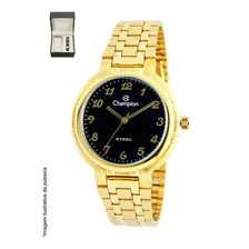 Relógio Analógico Feminino Champion Dourado + Pulseira