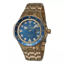 Reloj Automático Para Hombre Cruise Blue Reef Con Correa De 