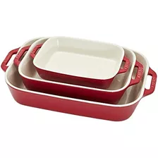 Juego De Platos Para Hornear De Cerámica Staub, 3 Piezas, Ce