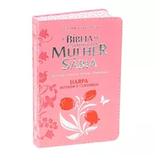 Bíblia Da Mulher Sábia De Estudo | Arc | Letra Grande | Rosa