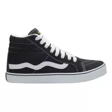 Tênis Skate Mad Rats Hi Top Old School Preto Cano Alto