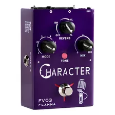 Flamma Character Fv03 Pedal De Efecto Modulador Para Voz Color Violeta