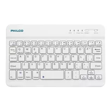 Teclado Bluetooth Mini 10 Pulgadas B1001 Blanco Philco