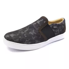 Tênis Iate Slip On Destroyed Jeans Gshoes 1142-4 Camuflado