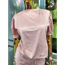 Conjunto Feminino Suede Calça E Blusa Lançamento Tendência