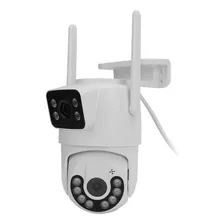 Cámara Cctv De Doble Lente Inalámbrica Con Intercomunicador