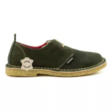 Sapato Tênis Safari Masculino Camurça Vintage Anos 80 Crepe.