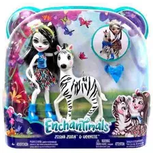 Enchantimals Zelena Zebra Doll & Hoofette Figure Fky75