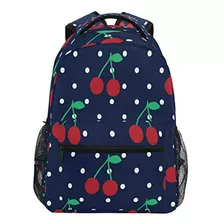 Morral Para Portátil - Haiio Mochila Fruta Cereza Lunares Pa