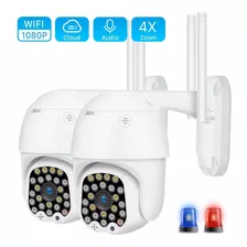 Pack X2 Camara Ip Wifi Exterior 1080p Inalambrica Hd