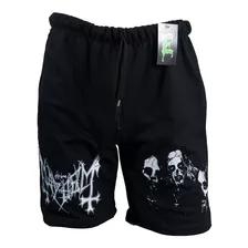 Mayhem Bermuda Short Pantalon Black Metal Rock Heavy