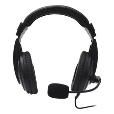 Headset Com Microfone C3tech Voicer Comfort Ph-320bk Usb Cor Preto