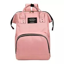 Bolsa Mochila Maternidade Impermeável Bebê Menino Menina Cor Rosa