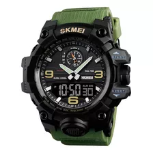 Reloj Skmei 1586 Deportivo De Caballero Verde 