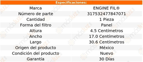 1- Filtro De Aire Mercury Milan 3.0lv6 2011 Engine Fil Foto 2