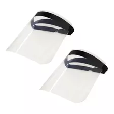 Kit 2 Máscaras Protetor Facial Com Visor Transparente Polip