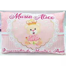 Almofada 20x30 Cm Maternidade Menina / Com Nome Da Sua Bebê