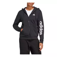 Campera adidas Lin Ft Fz Hd Mujer Negro Jj deportes