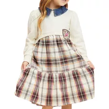 Vestido Infantil Feminino Xadrez, Momi