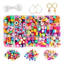 Kit Cuentas De Bricolaje Para Hacer Pulseras Niñas