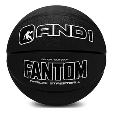 And1 Fantom - Balón De Baloncesto De Goma, Tamaño Oficial. Color Negro