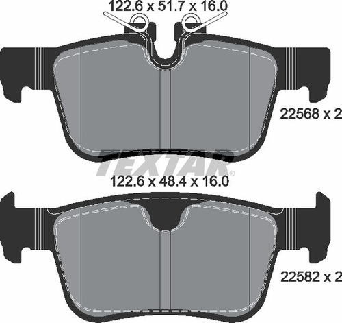 Balatas Traseras Textar Volvo Xc60 2018 2019 2020 Foto 5