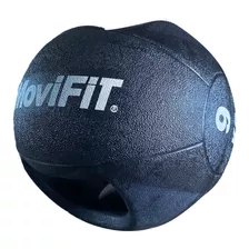 Balón Medicinal Con Agarre 9 Kg Profesional Movifit Fitness