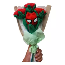  Ramo Spiderman Hecho A Mano En Tecnica De Crochet 