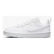 Tênis Nike Court Borough Low Recraft Infantil Cor Branco Tamanho 36 Br