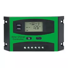 Controlador De Carga Solar 30a Pwm 12v/24v Com Usb