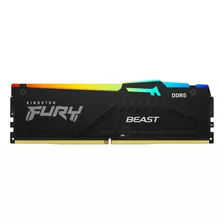 Memória Ram Fury Beast Rgb Color Preto 16gb 1 Kingston Kf552c40bba-16