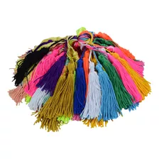 Pingente De Seda Tassel Pinjentes 100 Unidades - Mix Cores