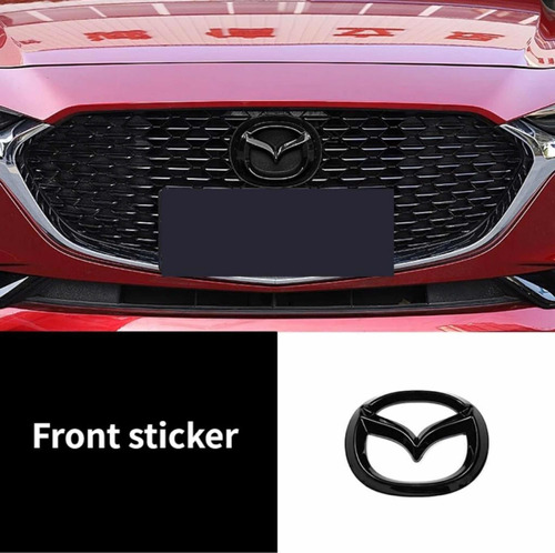 Emblema Logo Parrilla Negro Mazda 3 2023 2021 2019 Sedan Hb Foto 3