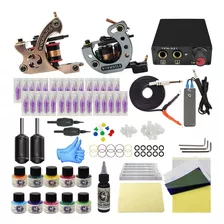 Kit De Tatuaje Completo 2máquinas Revestimiento Y Sombreador