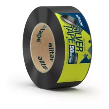 Fita Silver Tape Preta 48mm X 50m - 1 Rolo - Alltape