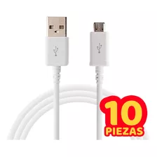 10 Cables V8 Micro Usb A Usb Transfiere Datos Mayoreo 