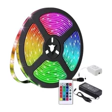 Cinta Rollo Luz Led 3mt Multicolor +control Rgb Bluetooth