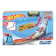 Pista Hot Wheels Campeonato Para O Topo Cor Laranja