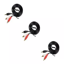 3 Cable De Audio Plug A Rca 3.5 A Rca Sonido Pc Laptop Xtc