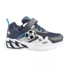 Zapatillas Diseño Pelota Futbol Gol Con Luces Original Footy