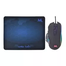 Mouse + Mouse Pad Mtek Gaming Usb / Rgb / 3200dpi / 7 Botões