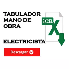 Electricista Tabulador Precios Mano De Obra